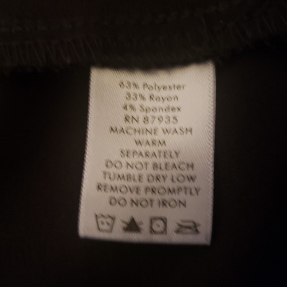 Susan Graver Stretch Straight Leg Pants, Size Small, Black - Picture 3 of 8